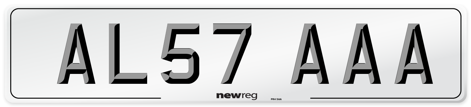 AL57 AAA Number Plate from New Reg